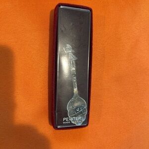 Vintage Hawaii Hula Girl Silver Pewter Souvenir Collectible Spoon NEW In Box
